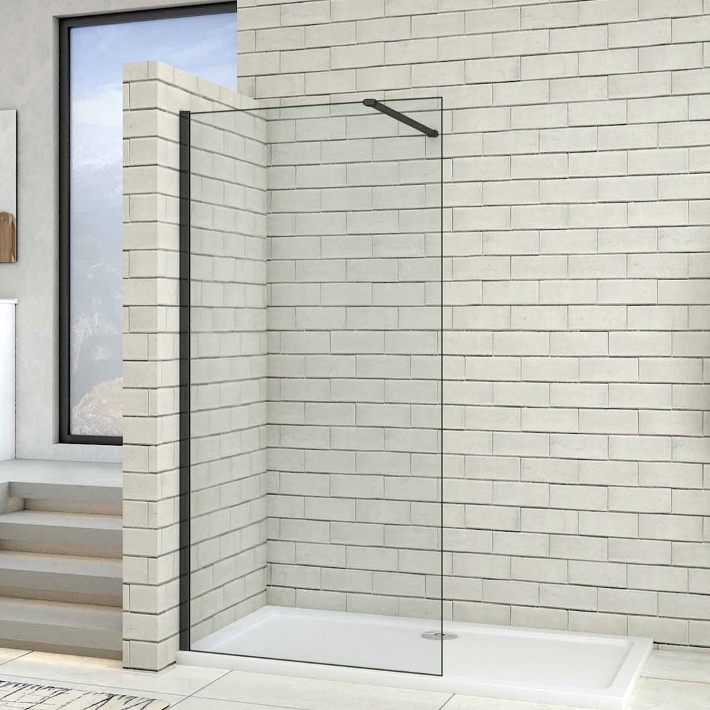 Hommie Duschwand für Walk-in Dusche Klares Garten & Heimwerken Baumarkt Badausstattung Duschen Duschzubehör Duschabtrennungen 
