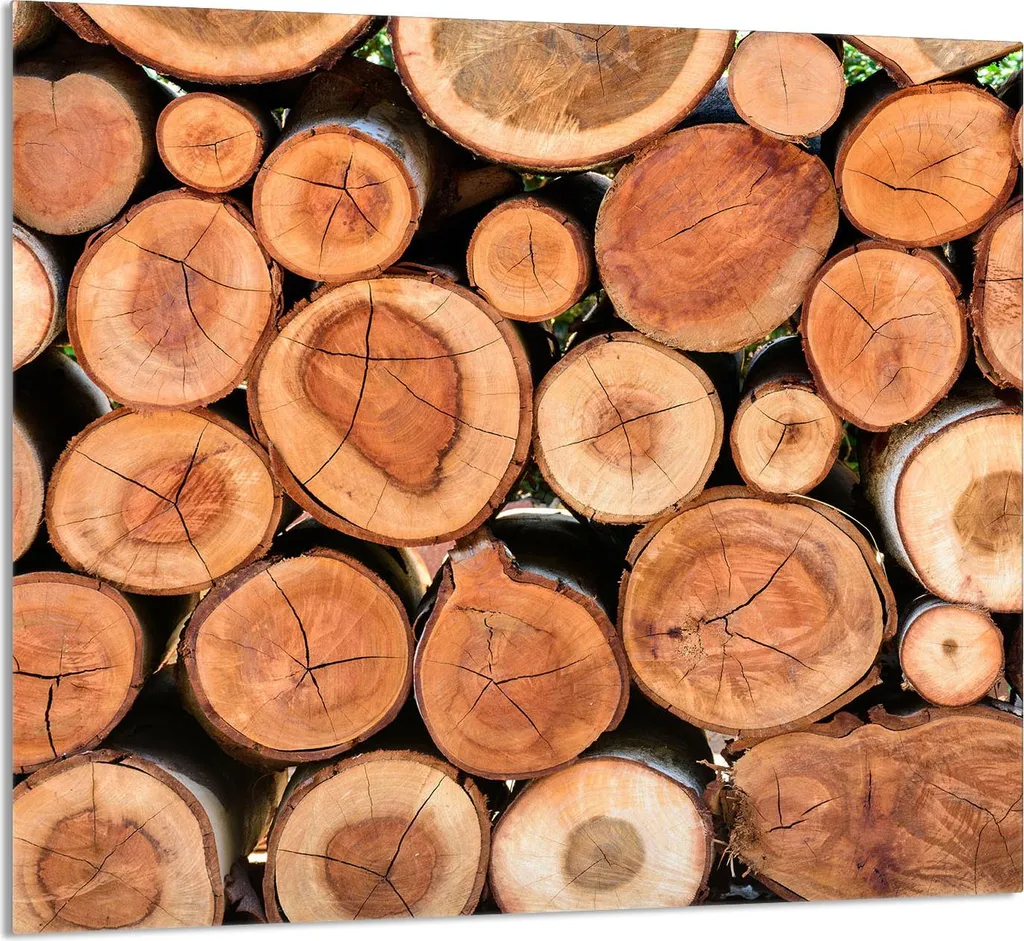 Pannello Paraschizzi 65x60 Vetro Temperato Legno | Anti-Urti e Calore