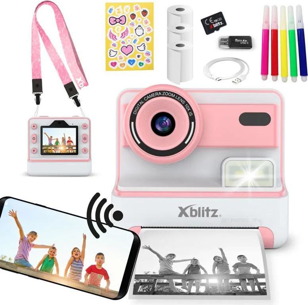 Xblitz Flash Pink Okamžitý fotoaparát s termálnou Obrázok produktu 
