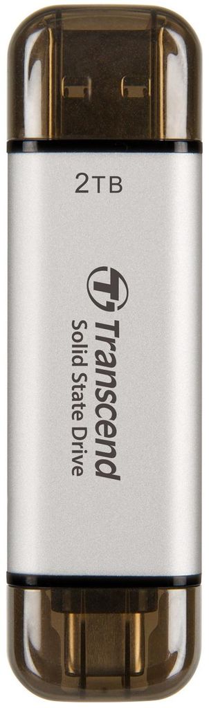 Tragbare SSD ESD310S USB-C 2 TB (R1050/W950) Silber
