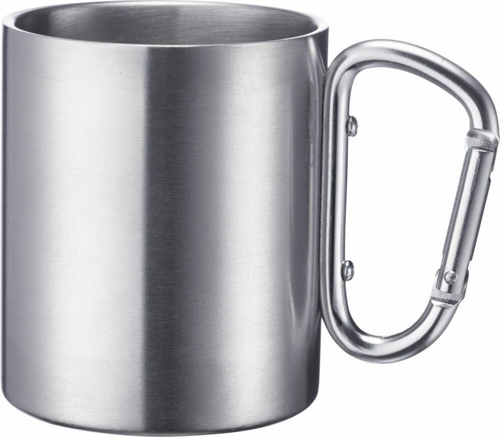 Westmark Edelstahltasse mit Karabinerhenkel, 300 ml, Produktbild 