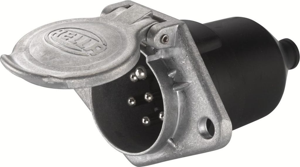 Steckdose 24 V Flachstecker 7-polig 1185 N-Typ HELLA für u.a. JAEGER