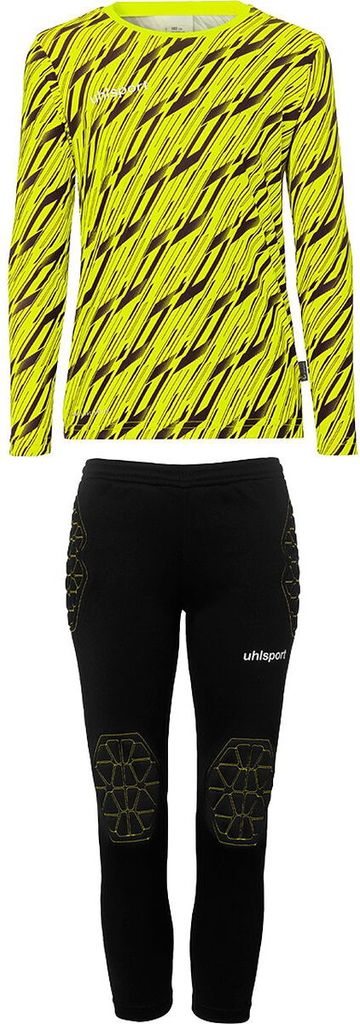 Uhlsport Progressive 28 Torwart Trikot Set Kinder - Neongelb / Schwarz
