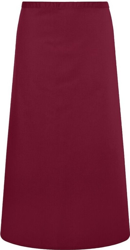 Karlowsky Bistroschürze BASIC unisex 100 x 75 cm Polyester/Baumwollmix Bordeaux