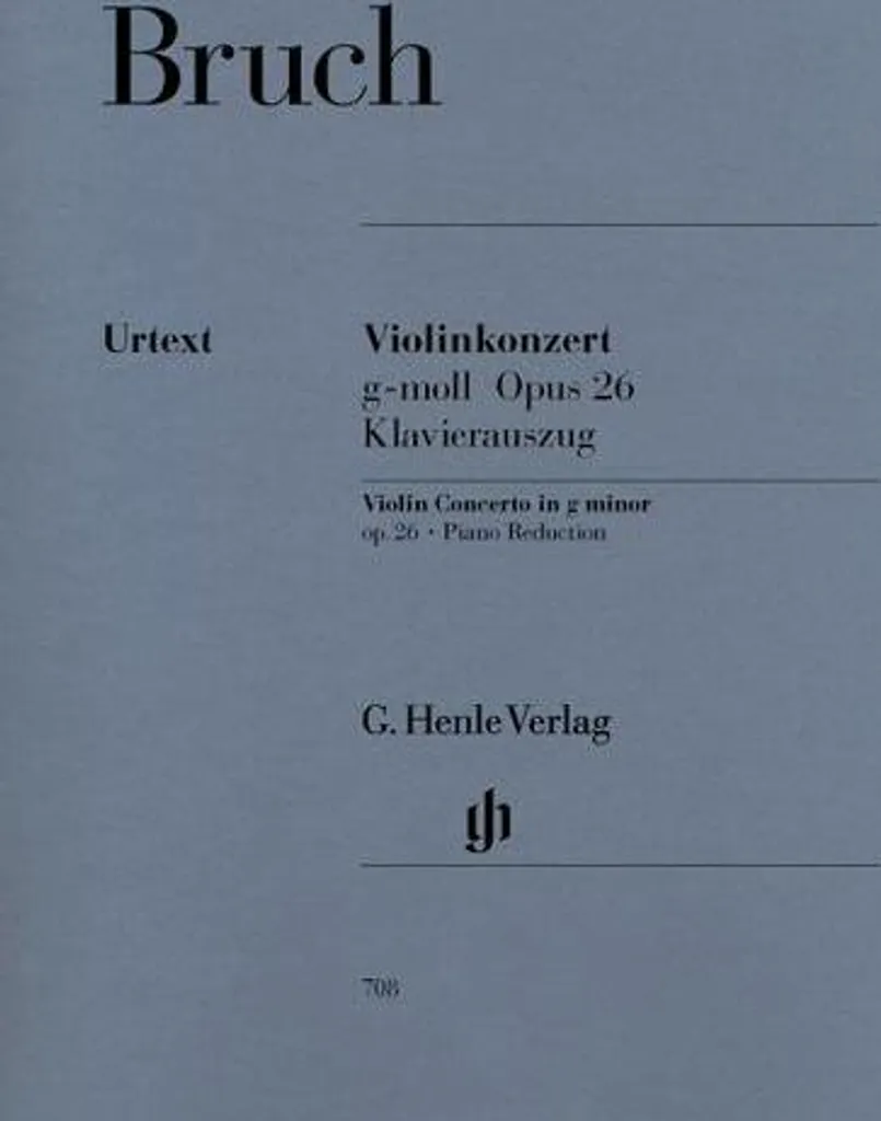 Max Bruch Violinkonzert g-moll op. 26 : Partition de Violon Classique