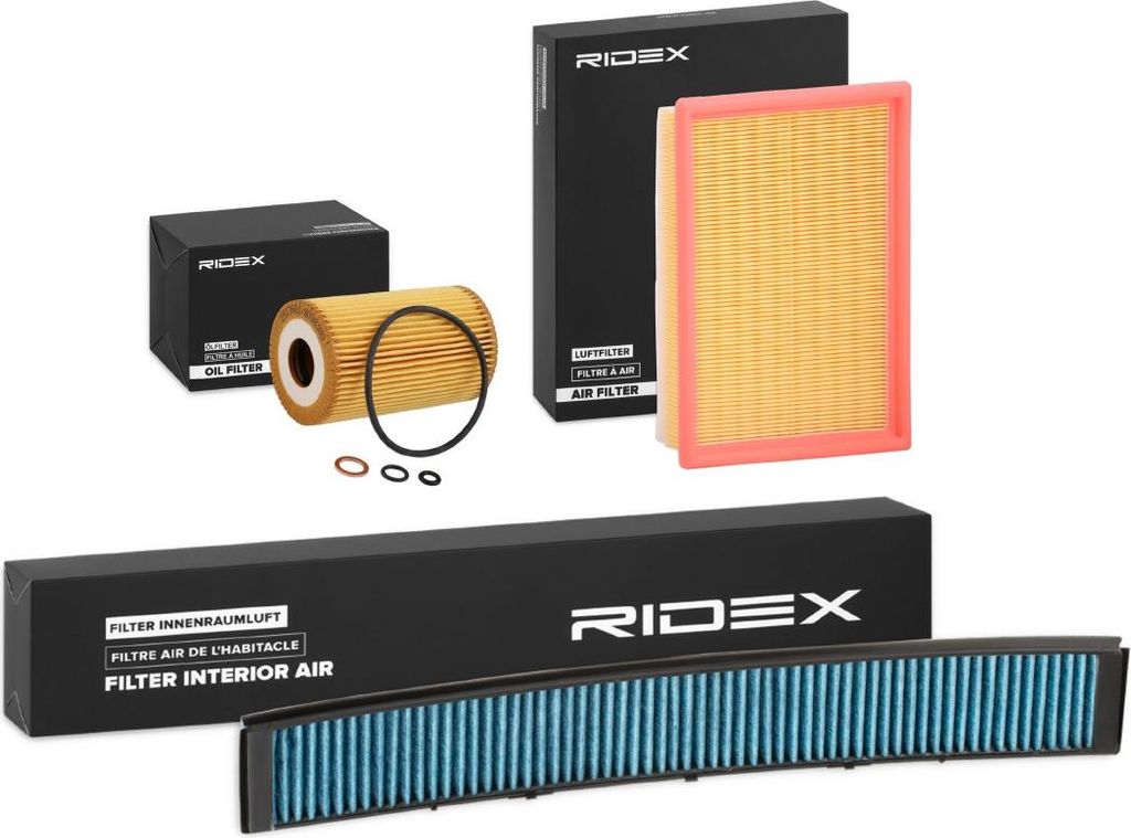 RIDEX Filterset Inspektionspaket Filtersatz für BMW 3 Limousine (E46) 3 Touring (E46) 3 Coupe (E46)
