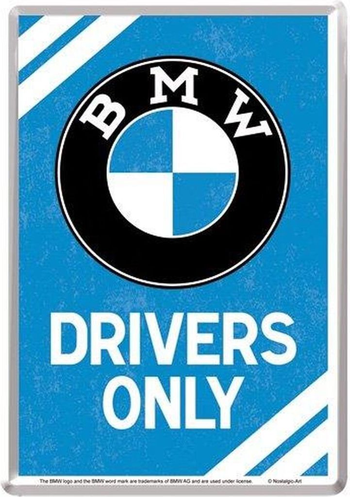 Nostalgic-Art - Blechpostkarte - BMW - BMW Drivers Only