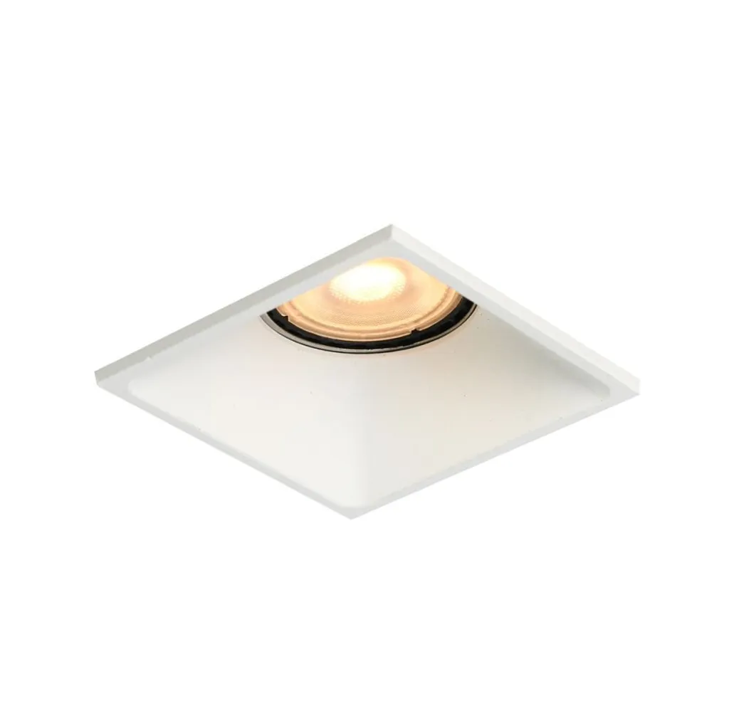 Plafoniera Professionale Incasso Italux NARU GU10 10W Bianca Sabbiata