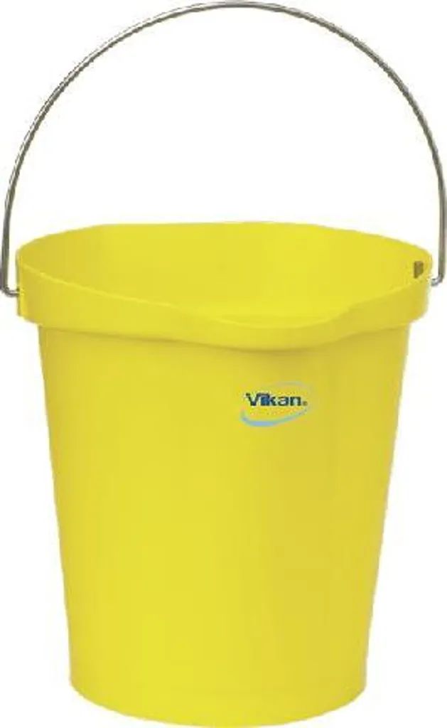 Seau hygiénique Vikan 56866 avec bec verseur 12L jaune haute qualité