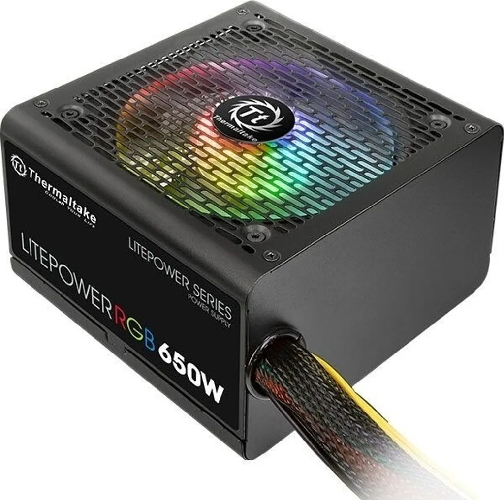 Alimentation Litepower RGB 650W - Ventilateur Silencieux et Éclairage Coloré
