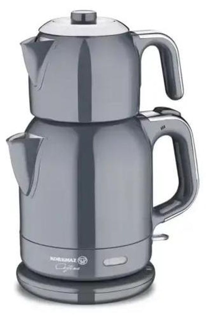 Korkmaz Caytema Elektrische theemaker 0,9 l + 1,7 l 1600 W Productafbeelding 