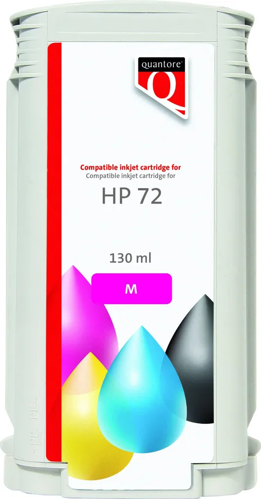 Cartouche rouge C9372A HP 72 par Quantore encre pigmentée haute fidélité
