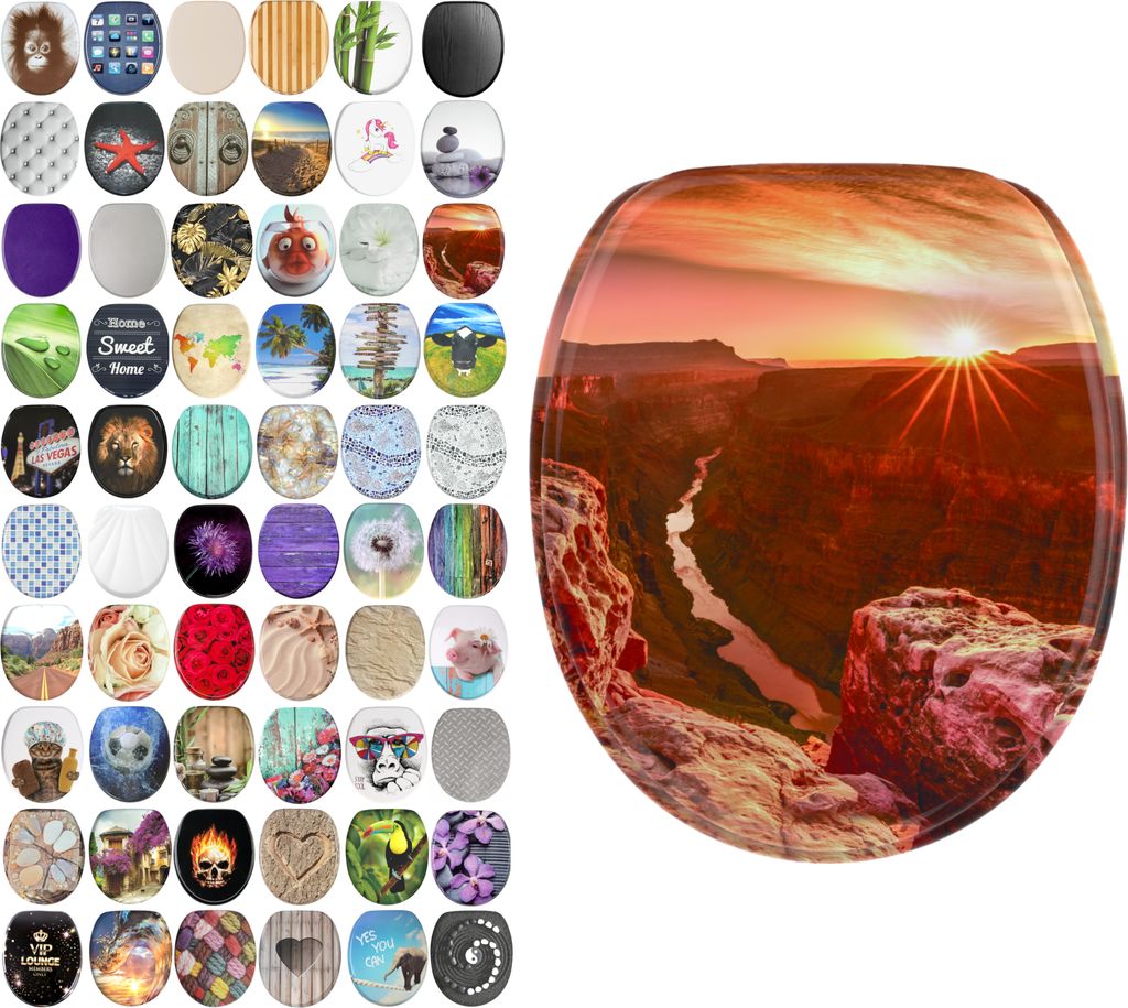 SANILO® WC sedátko s mechanismem Soft-Close Grand Canyon, Obrázek produktu 