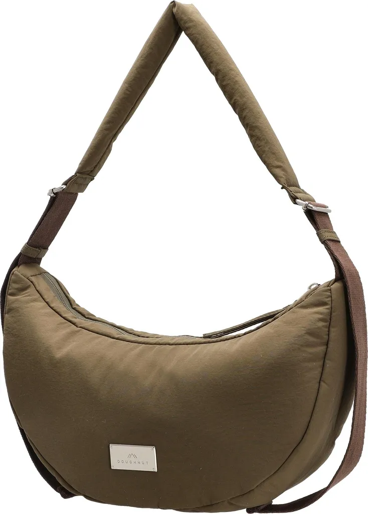 Sac Eclair Softies Doughnut Olive en nylon soyeux - Format large 34 cm - 2
