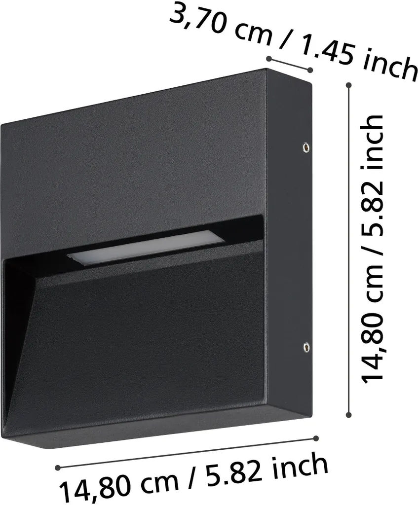 Applique LED Extérieure IP65 Eglo Maruggio 4,8W avec Teinte Variable - 3