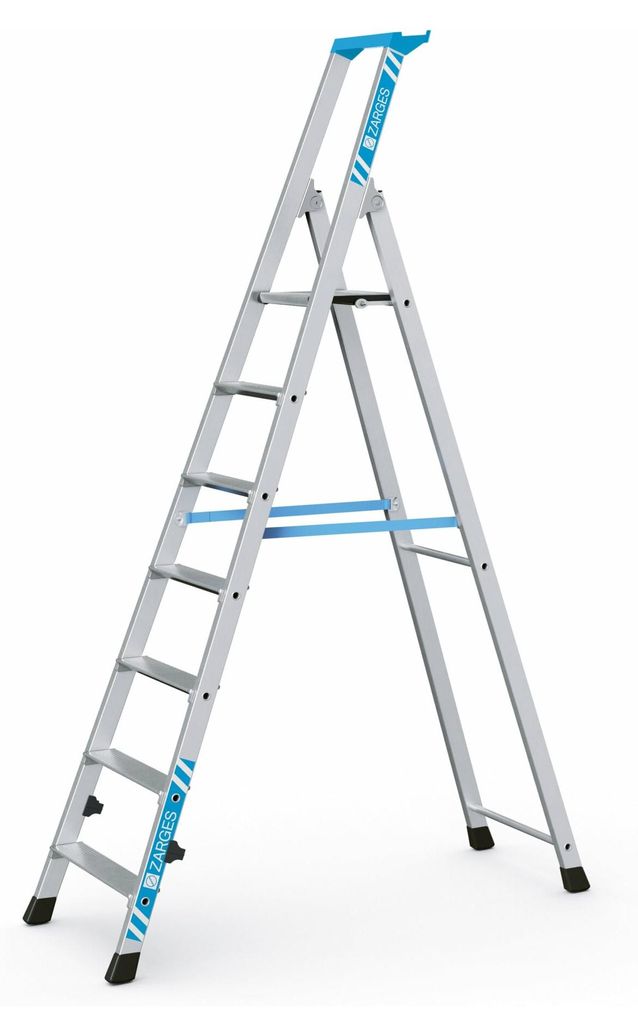 Zarges Nova S gebördelte Stehleiter 7 Stufen