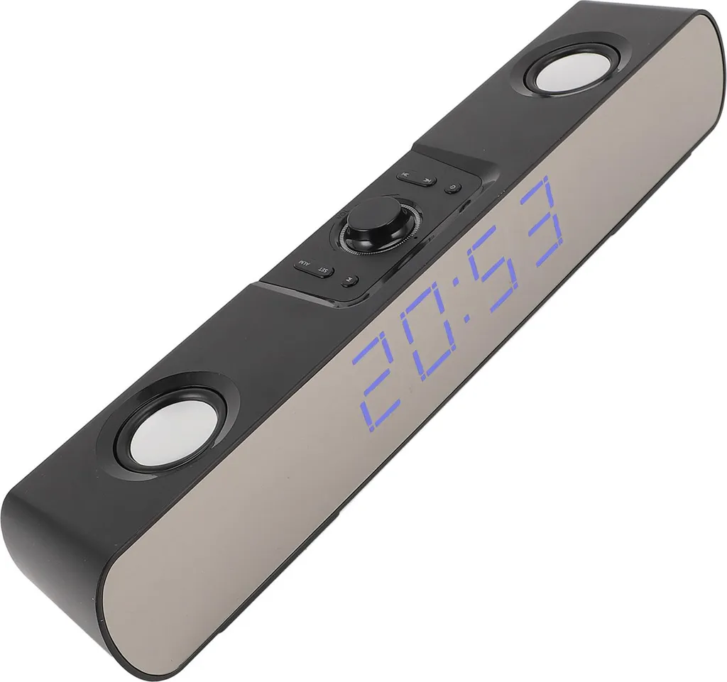 Haut-parleurs d'ordinateur stéréo HiFi et barre de son Bluetooth noire