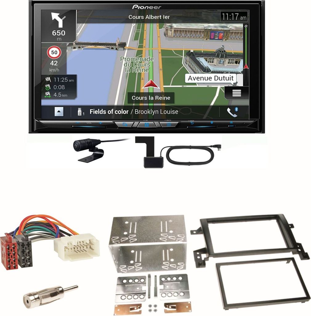 Pioneer AVIC-Z830DAB Navigation Bluetooth Einbauset für Suzuki Grand Vitara JT