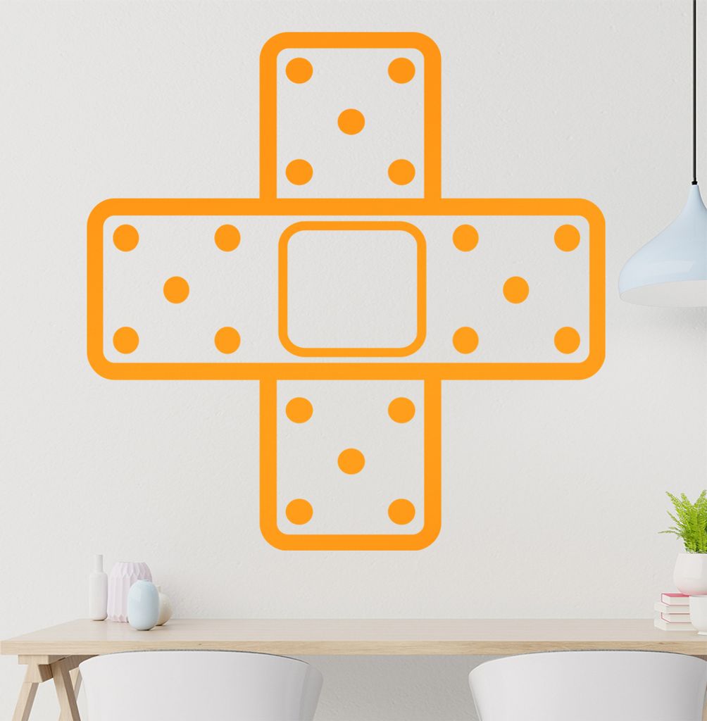 Pflaster kreuz Wandtattoo in 6 Größen - Wandaufkleber Wall Sticker - Dekoration, Küche, Wohnzimmer, Schlafzimmer, Badezimmer