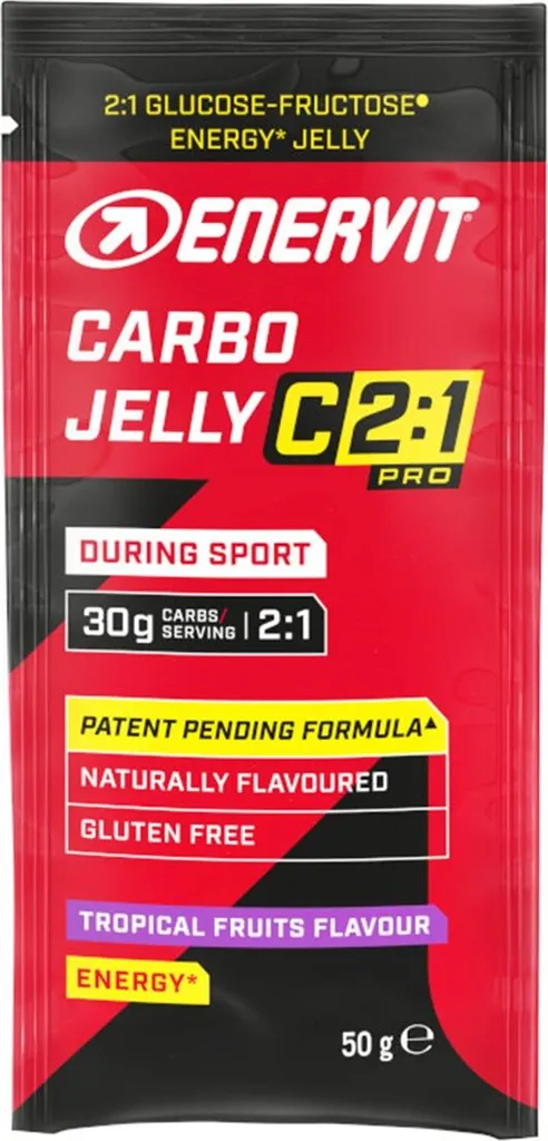 Enervit Carbo Jelly C2:1 50g - Évitez les Coups de Pompe en Endurance