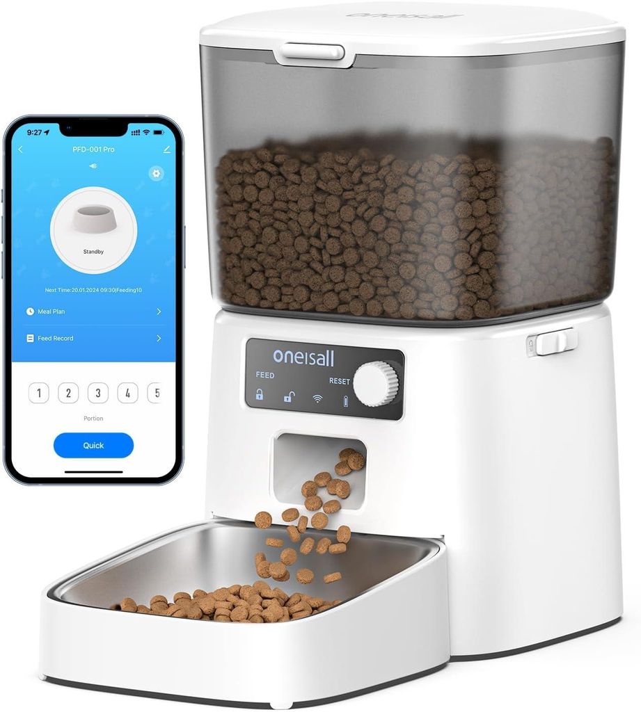 Oneisall - Katzen-Futterspender Futterautomat 3.5L mit Produktbild 