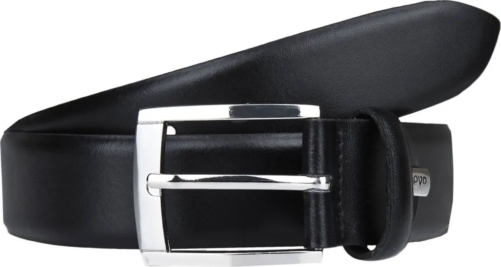 LLOYD Cintura Uomo Pelle Nera W80 | Cintura Classica Elegante 80cm