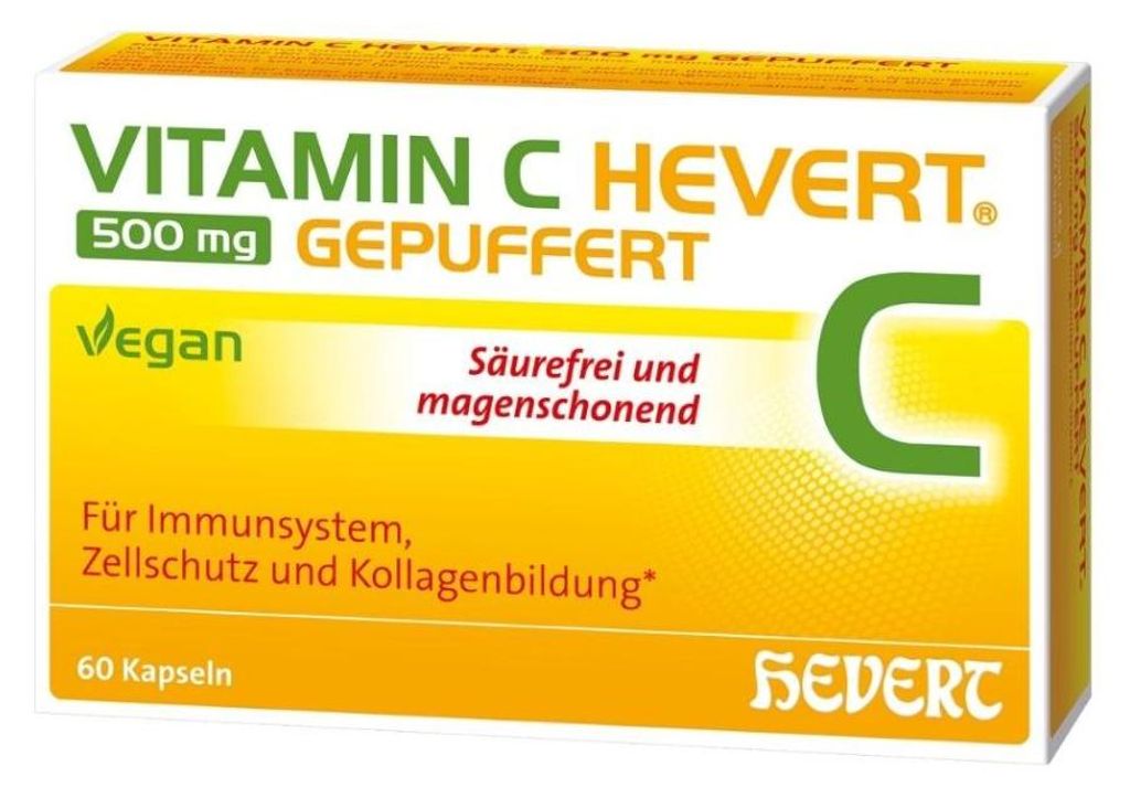 Vitamin C Hevert 500 mg gepuffert Kapseln 60 St