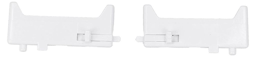 Halter Set links + rechts für Lampenabdeckung Bauknecht C00980501 in Dunstabzugshaube 2stk