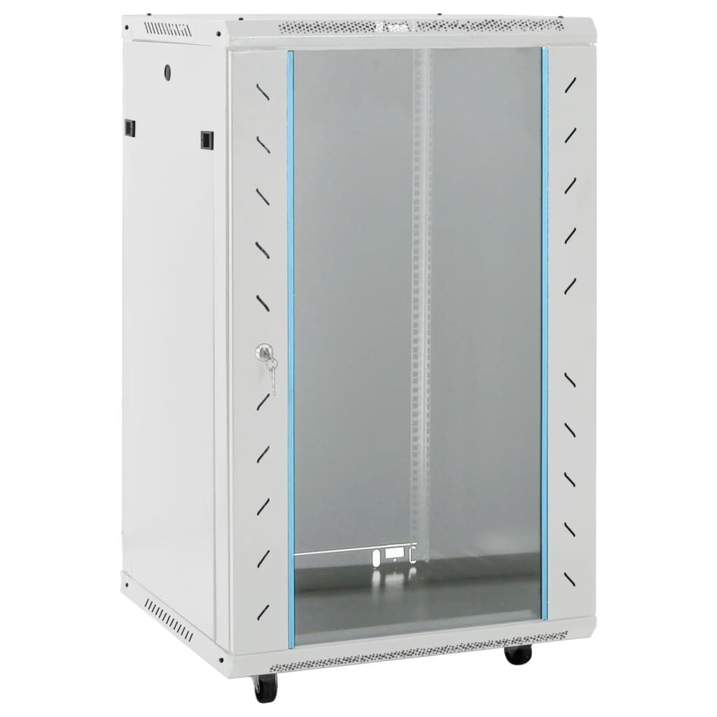 "2026 Aktion"18U Netzwerkschrank 19" IP20 Grau 60x60x100cm Promotion712250 - Serverschränke
