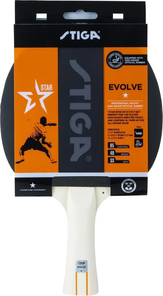 Raquette de Tennis de Table STIGA 1211-8318-01 Idéale pour le Club