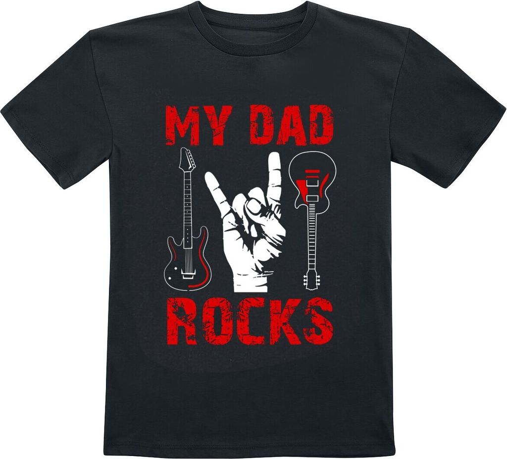 Familie & Freunde T-Shirt Uni My Dad Rocks - Kids - My Dad Rocks schwarz 104