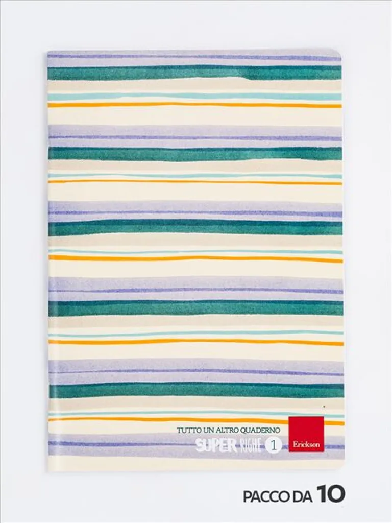 Carnet A4 76 feuilles multicolores Erickson Super Righe 1 ergonomique