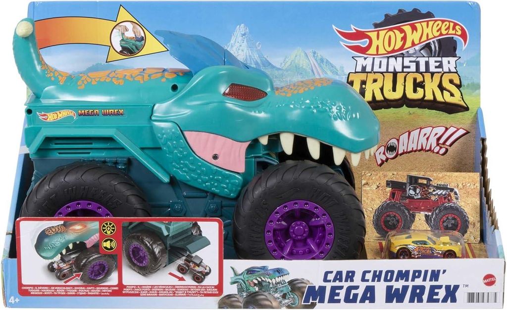 Mattel GYL13 - Hot Wheels - Monstertruck Mega Wrex mit Produktbild 