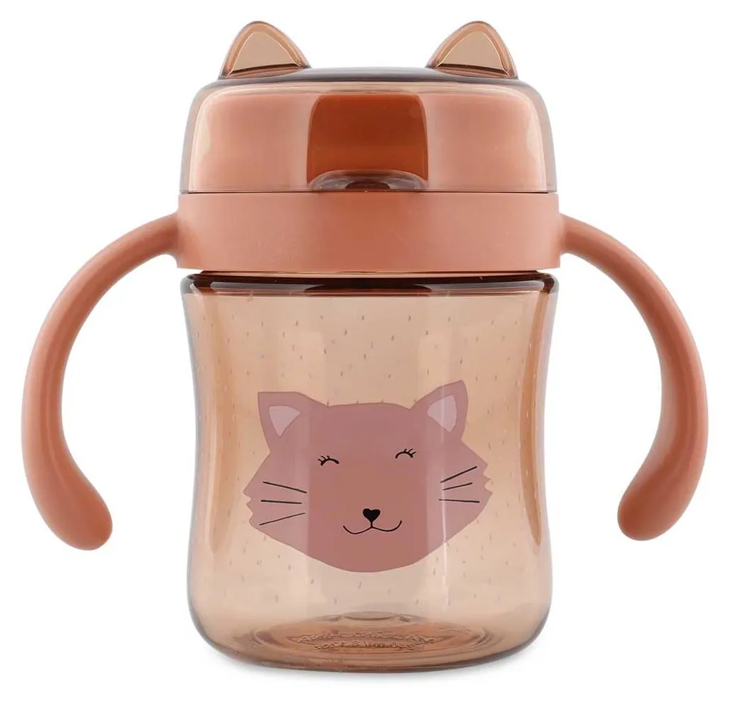 Gobelet anti-fuite Trixie 360 Mrs. Cat Rose en Tritan incassable