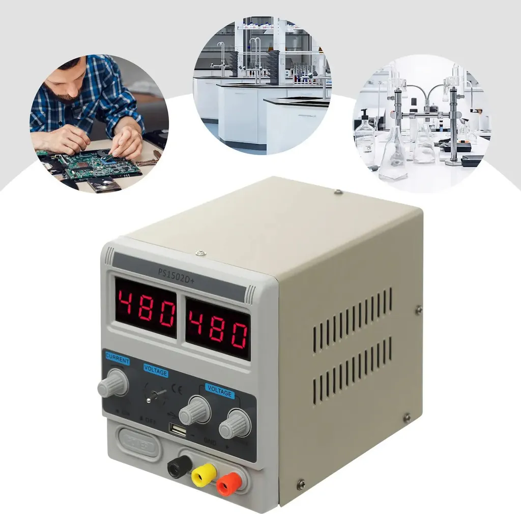 Alimentation Stabilisée CC 15V 2A Grise - Sortie Stable et Format Compact - 9