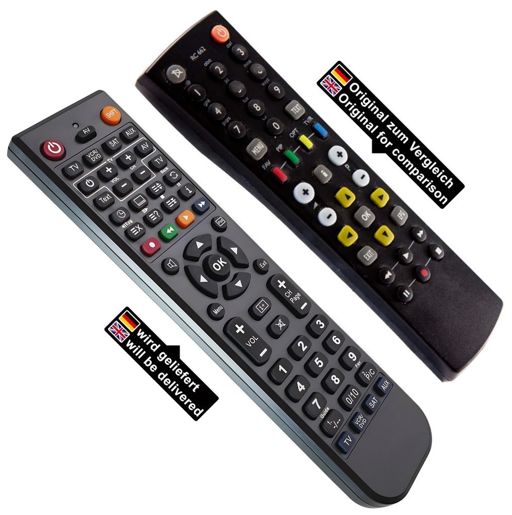 Ersatz Fernbedienung für Kathrein RC662