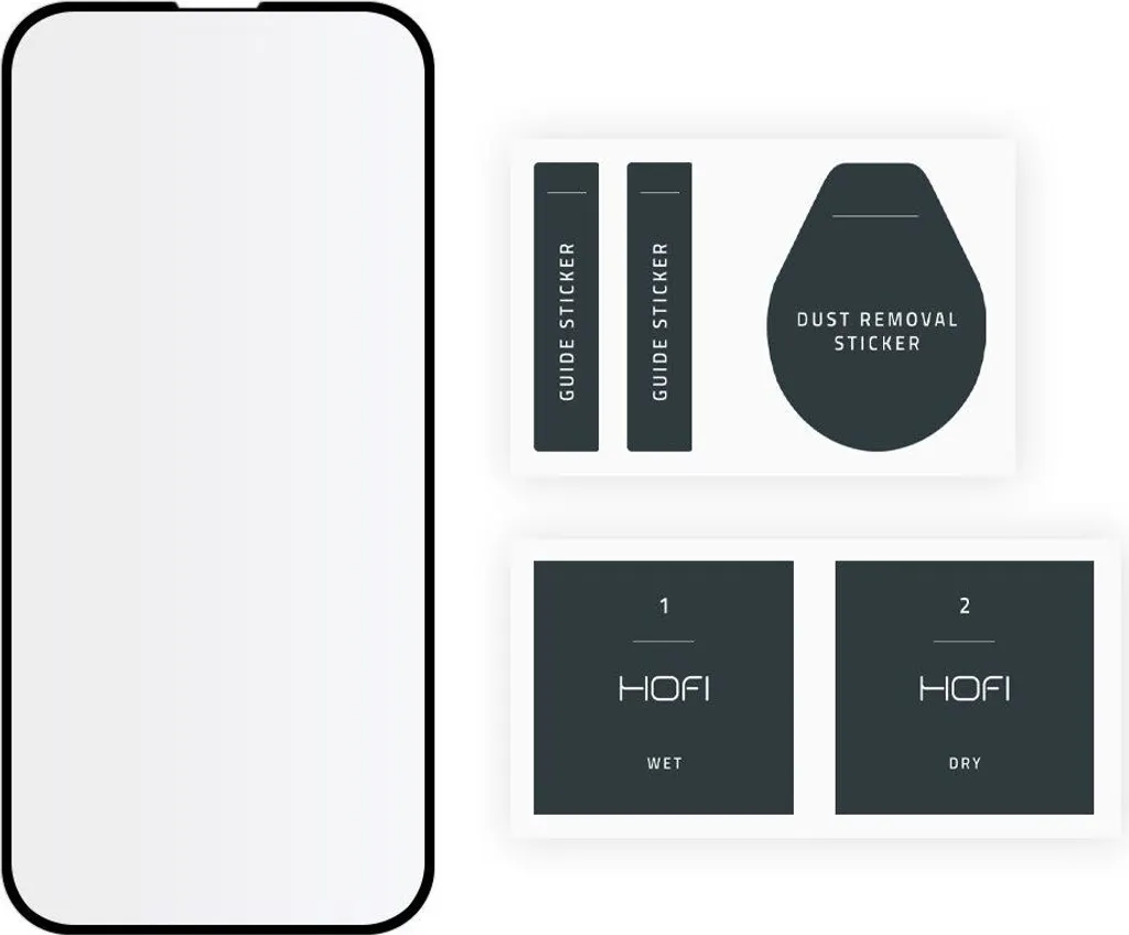 Hofi Glass Pro+ iPhone 13 Mini Nero | Vetro Temperato 9H Protezione - 5