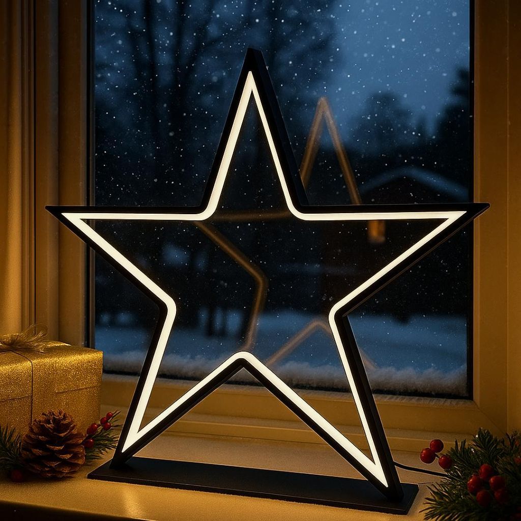 Stern | Fensterdeko | LEDs | elektrisch | IP 55 | 46 cm H