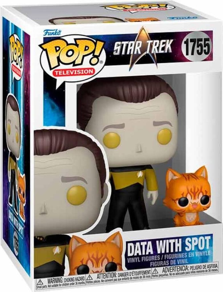 Figurka Vinylowa POP! Funko Star Trek - Data z psotem 9 cm Obrázok produktu 