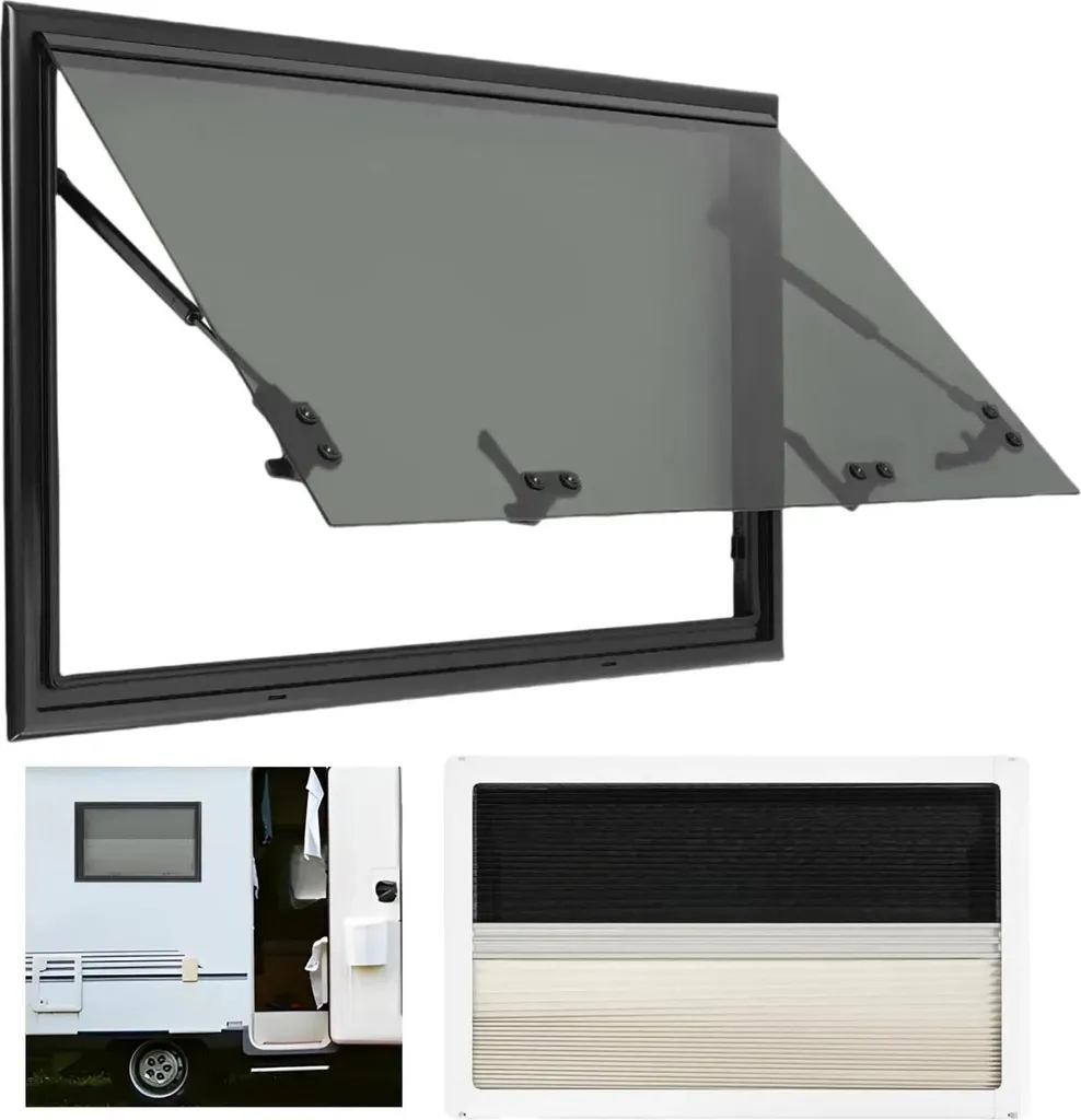 Fenêtre pour camping-car 800x500 mm isolante contre le froid et le bruit