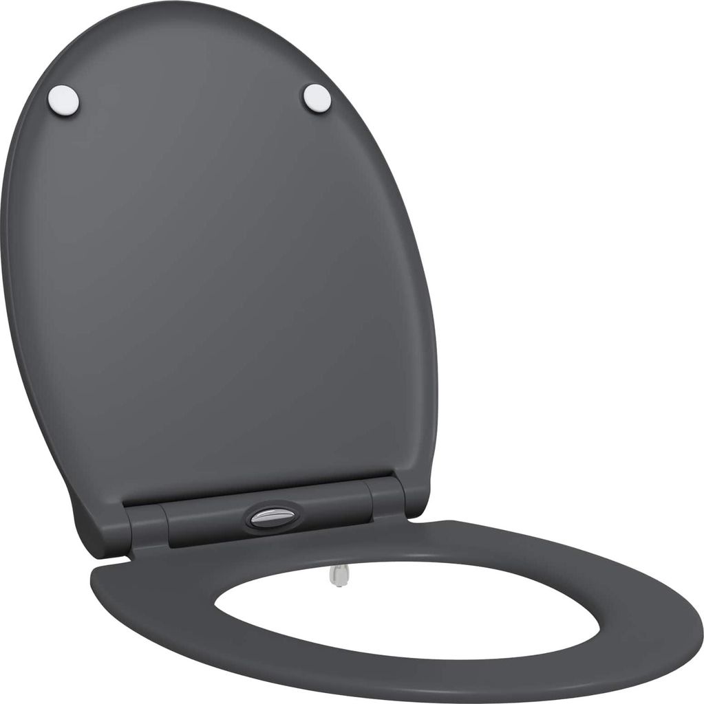 Toilettensitz Anthrazit 47 x 37,5 x 3,8 cm Duroplast