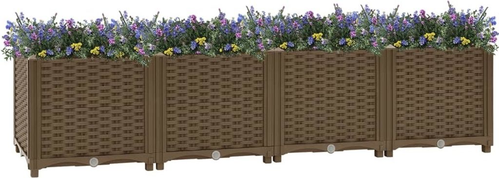 The Living Store Hochbeet 160x40x38 cm Polypropylen