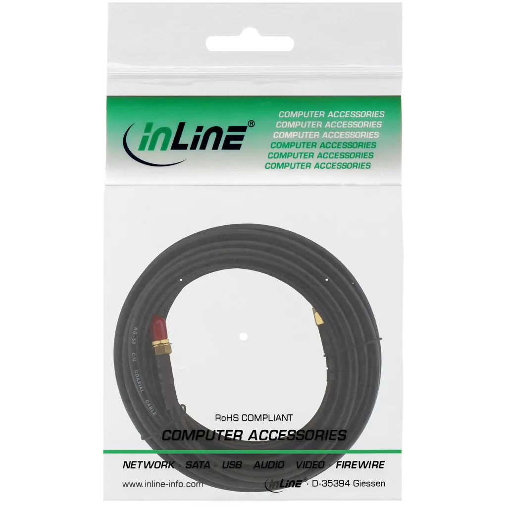 Migliora Segnale Wi-Fi con Cavo InLine 40860C 20m R-SMA | Estensore Antenna - 3
