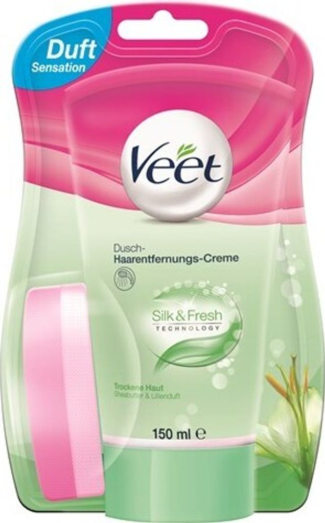 Crème de douche dépilatoire Veet peaux sèches 150ml Image du produit 