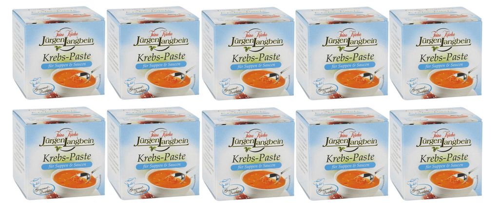 Jürgen Langbein Krebs Paste für Suppen und Saucen 50g 10er Produktbild 