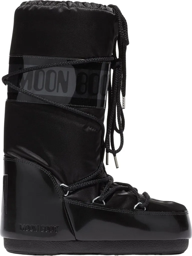 Bottes de neige Moon Boot Icon Glance noir brillant pour femme 42-44