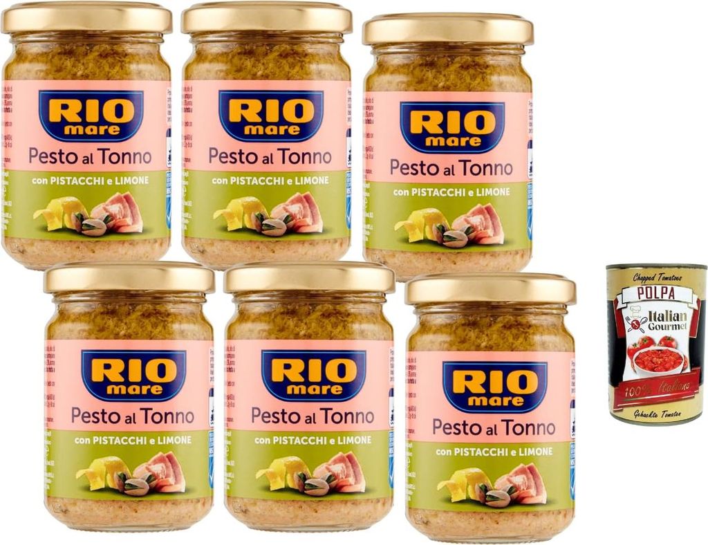 Rio Mare Pesto al Tonno Pistazie & Zitrone 6x130g Produktbild 