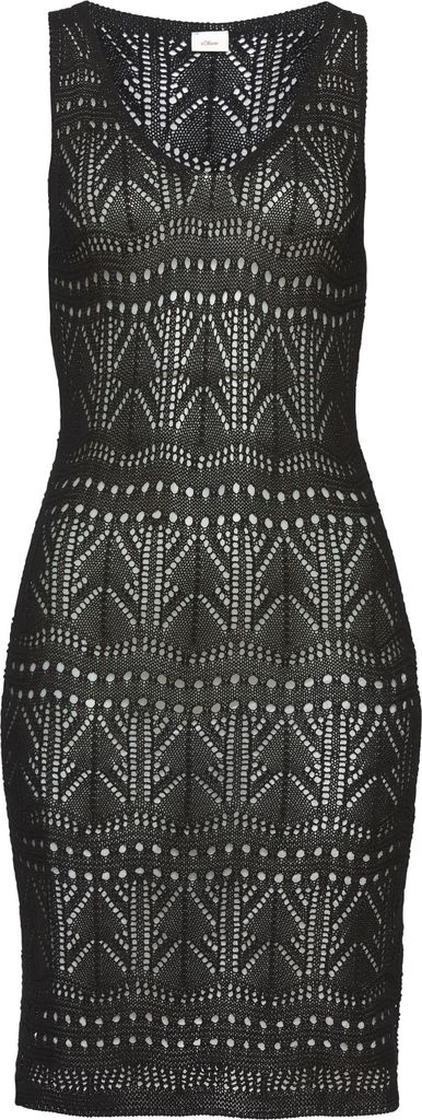 s.Oliver Strickkleid schwarz Größe 38