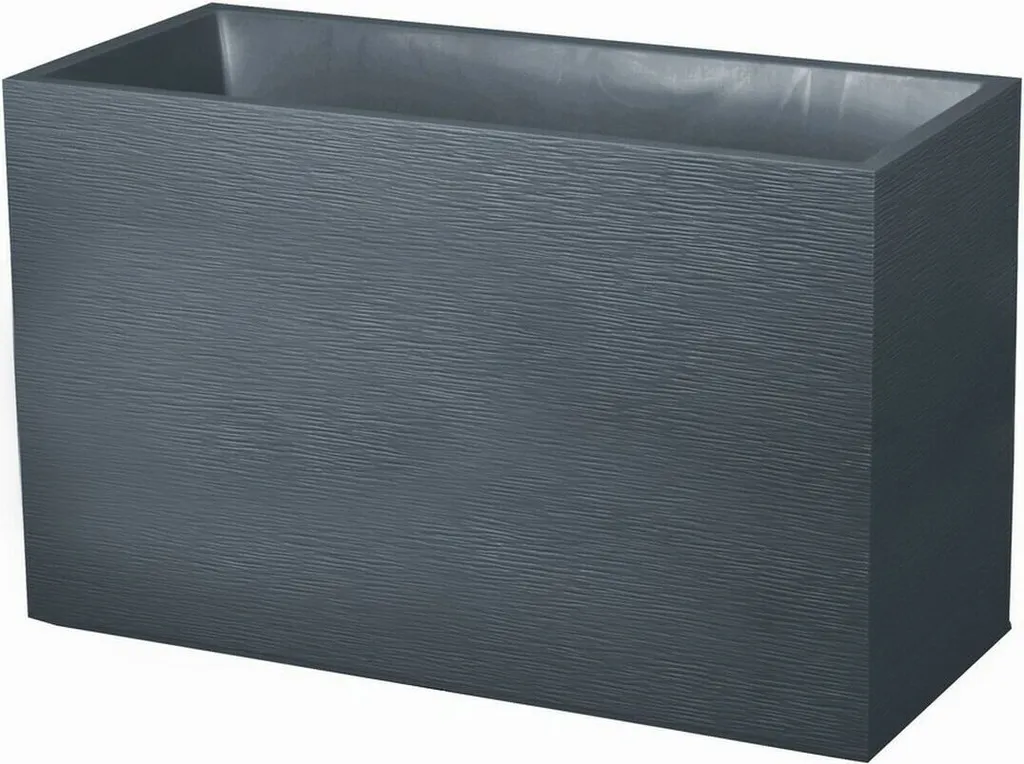Muret EDA Graphit 116L Anthracite - Jardinière Robuste Anti-UV et Gel