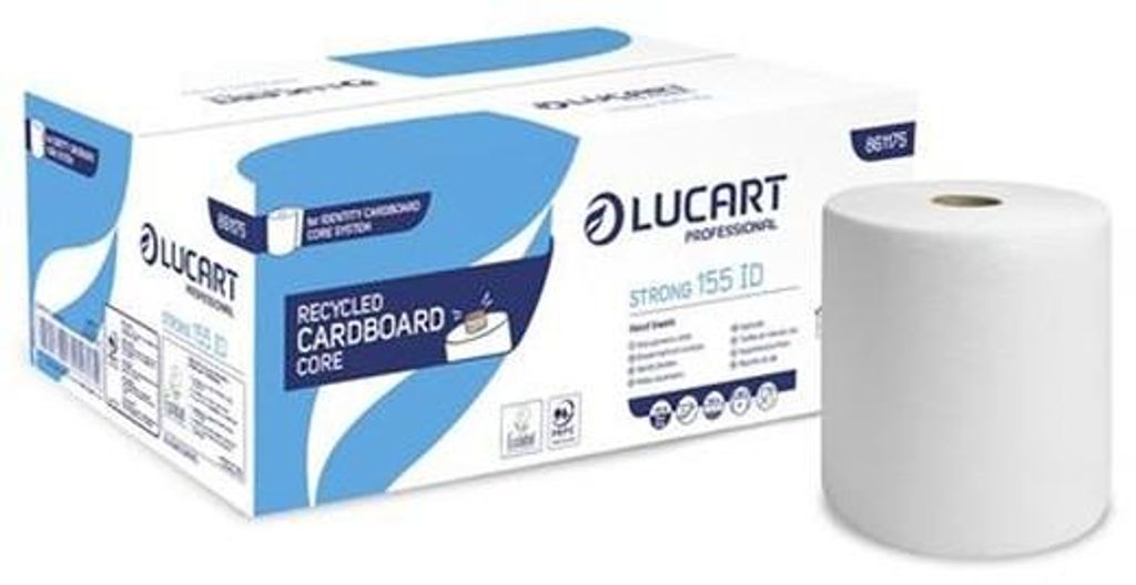 Papierové utierky, kotúčové, 2-vrstvové, LUCART "Strong 155 Obrázok produktu 